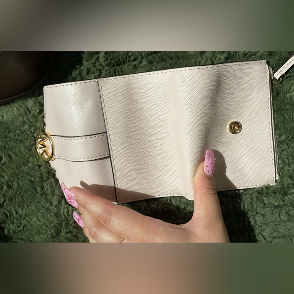 MK light pink wallet